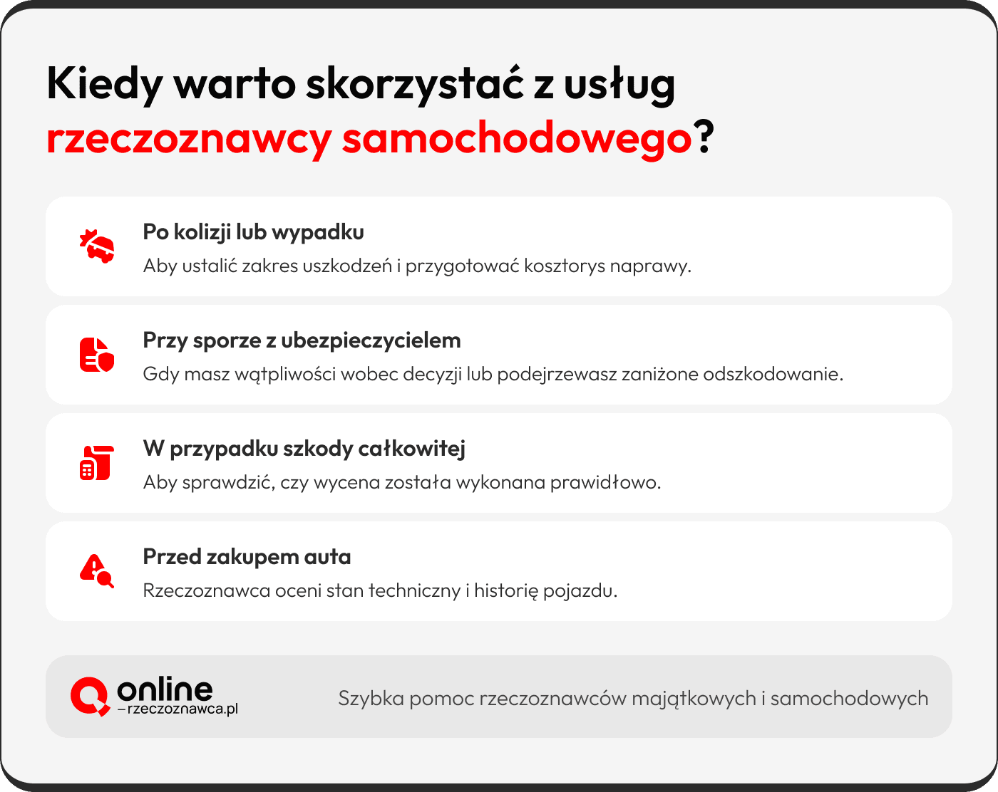 ile kosztuje rzeczoznawca samochodowy